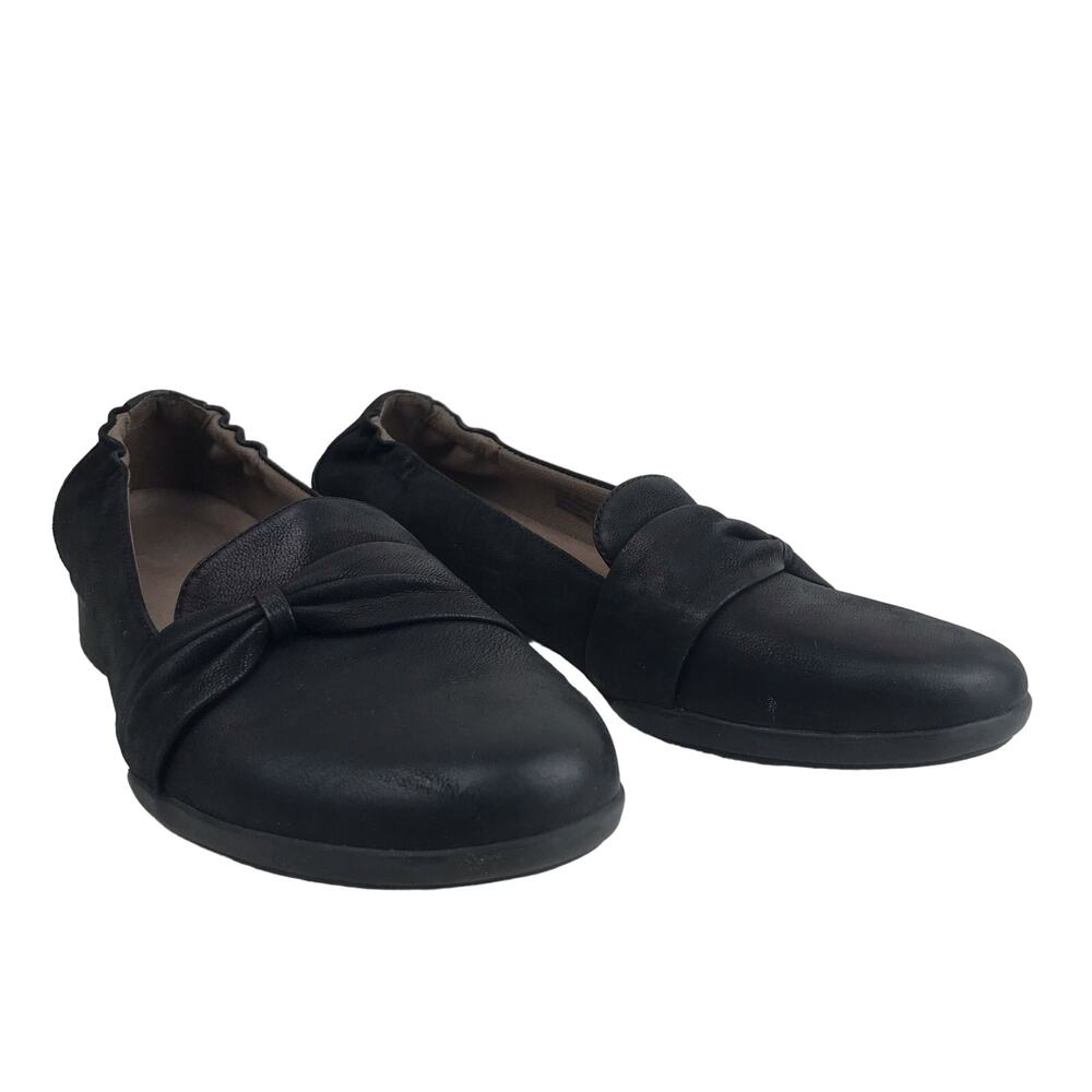 Dansko Women's Karen Black Burnished Nubuck Leather Loafer Pump Size 40 (9.5 US)